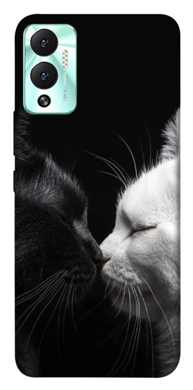 Чехол itsPrint Black and white cats для Infinix Hot 12 Play, животные, купить оптом с доставкой