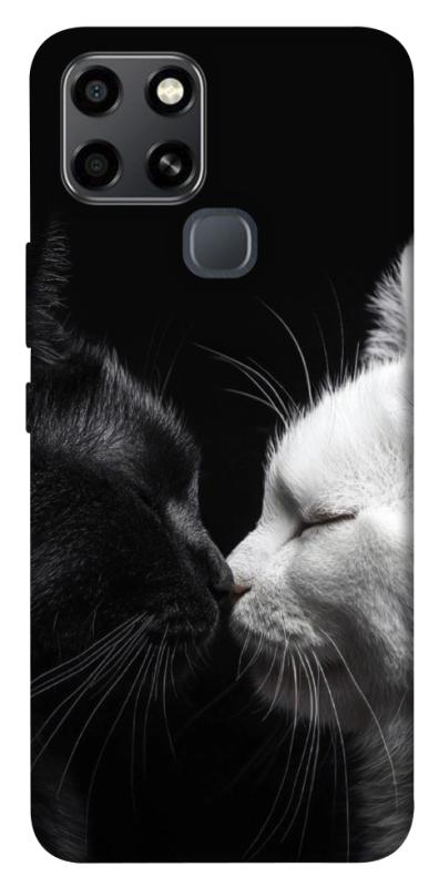 Чехол itsPrint Black and white cats для Infinix Smart 6, животные, купить оптом с доставкой