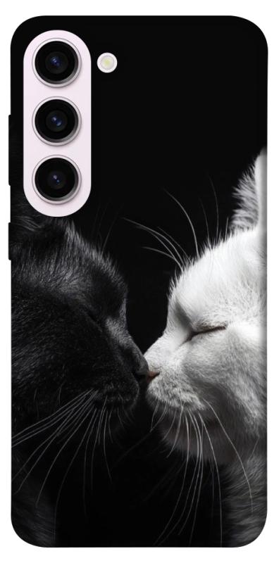 Чехол itsPrint Black and white cats для Samsung Galaxy S23+, животные, купить оптом с доставкой