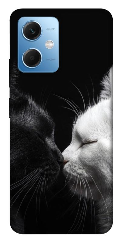 Чехол itsPrint Black and white cats для Xiaomi Redmi Note 12 5G, животные, купить оптом с доставкой