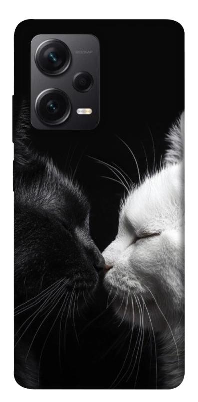 Чехол itsPrint Black and white cats для Xiaomi Redmi Note 12 Pro+ 5G, животные, купить оптом с доставкой
