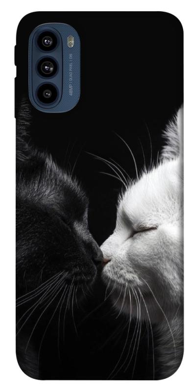 Чехол itsPrint Black and white cats для Motorola Moto G41, животные, купить оптом с доставкой