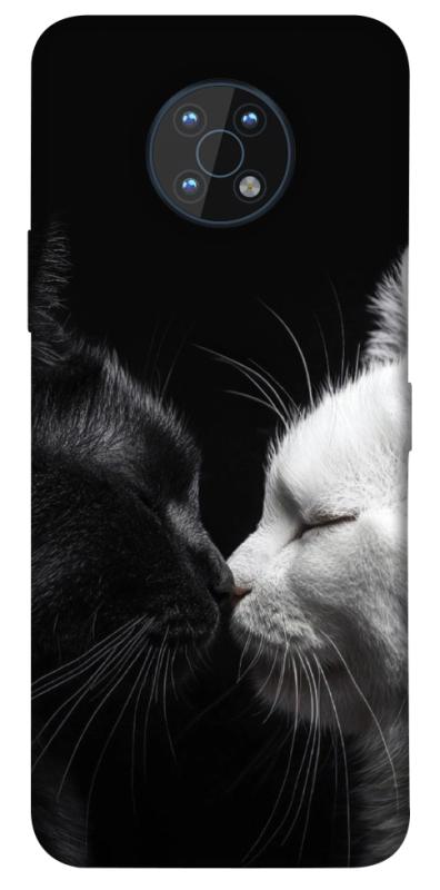 Чехол itsPrint Black and white cats для Nokia G50, животные, купить оптом с доставкой