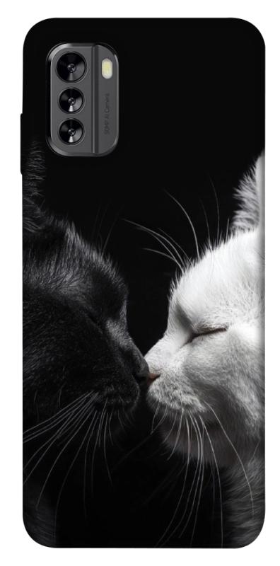 Чехол itsPrint Black and white cats для Nokia G60, животные, купить оптом с доставкой