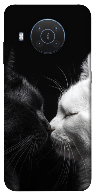 Чехол itsPrint Black and white cats для Nokia X10 / X20, животные, купить оптом с доставкой