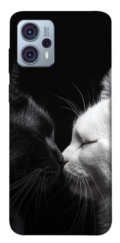 Чехол itsPrint Black and white cats для Motorola Moto G23, животные, купить оптом с доставкой