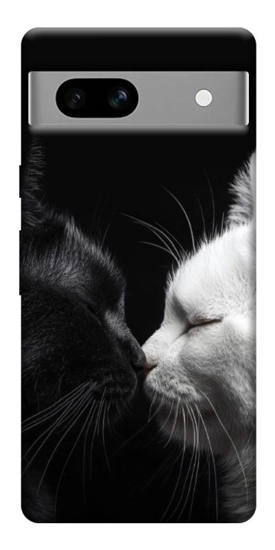 Чехол itsPrint Black and white cats для Google Pixel 7a, животные, купить оптом с доставкой