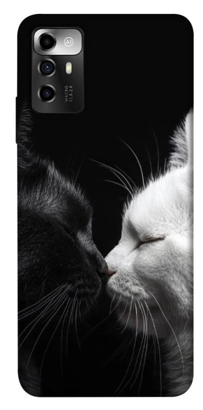 Чехол itsPrint Black and white cats для ZTE Blade V40 Vita, животные, купить оптом с доставкой