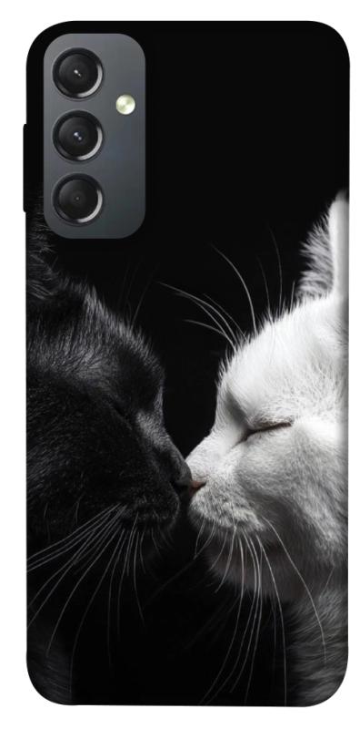Чехол itsPrint Black and white cats для Samsung Galaxy A24 4G, животные, купить оптом с доставкой