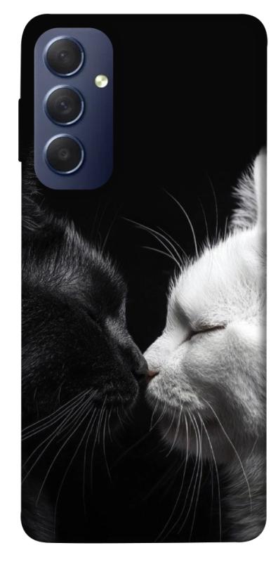 Чехол itsPrint Black and white cats для Samsung Galaxy M54 5G, животные, купить оптом с доставкой