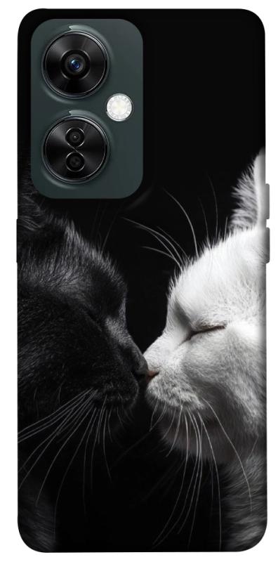 Чехол itsPrint Black and white cats для OnePlus Nord CE 3 Lite, животные, купить оптом с доставкой
