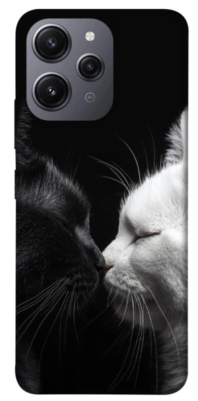 Чехол itsPrint Black and white cats для Xiaomi Redmi 12, животные, купить оптом с доставкой