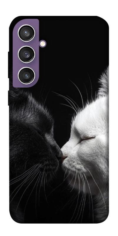 Чехол itsPrint Black and white cats для Samsung Galaxy S23 FE, животные, купить оптом с доставкой