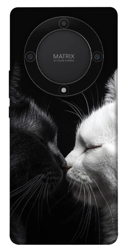 Чехол itsPrint Black and white cats для Huawei Magic5 Lite, животные, купить оптом с доставкой