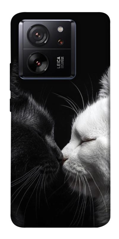 Чехол itsPrint Black and white cats для Xiaomi 13T, животные, купить оптом с доставкой
