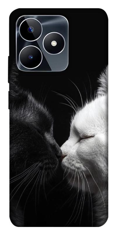 Чохол itsPrint Black and white cats для Realme C53, тварини, купити оптом з доставкою