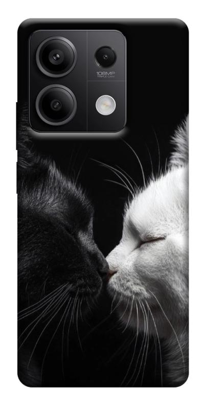 Чехол itsPrint Black and white cats для Xiaomi Redmi Note 13 5G, животные, купить оптом с доставкой