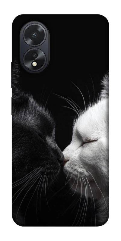 Чехол itsPrint Black and white cats для Oppo A38, животные, купить оптом с доставкой