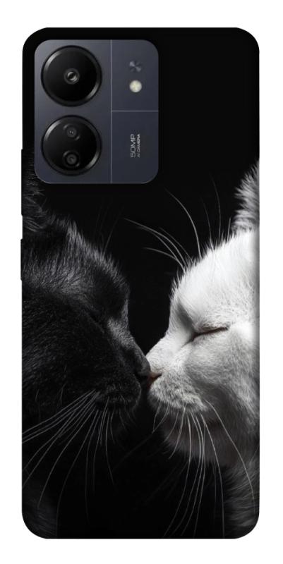 Чехол itsPrint Black and white cats для Xiaomi Redmi 13C, животные, купить оптом с доставкой