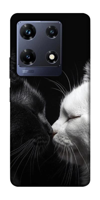 Чехол itsPrint Black and white cats для Infinix Note 30 Pro, животные, купить оптом с доставкой