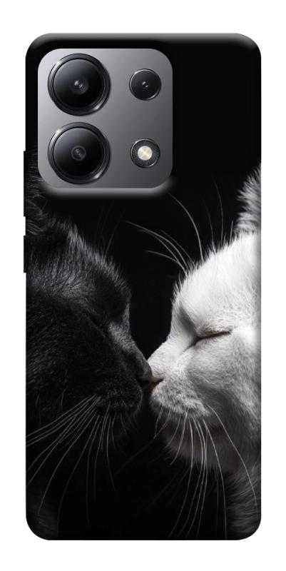 Чехол itsPrint Black and white cats для Xiaomi Redmi Note 13 4G, животные, купить оптом с доставкой