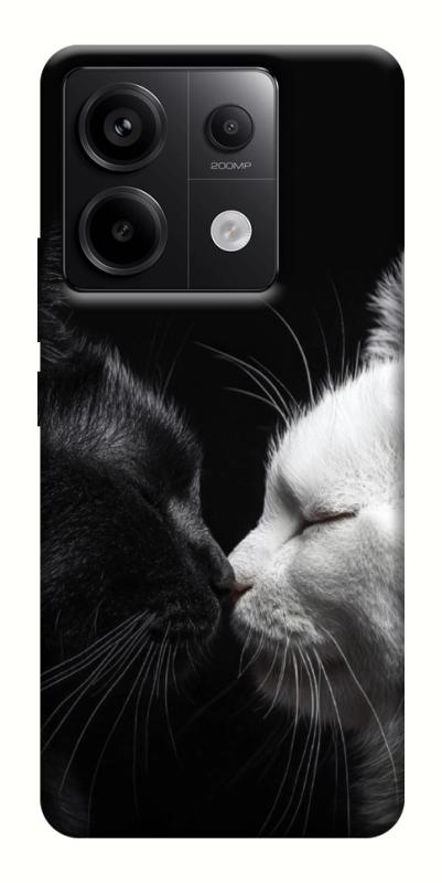 Чехол itsPrint Black and white cats для Xiaomi Redmi Note 13 Pro 4G, животные, купить оптом с доставкой