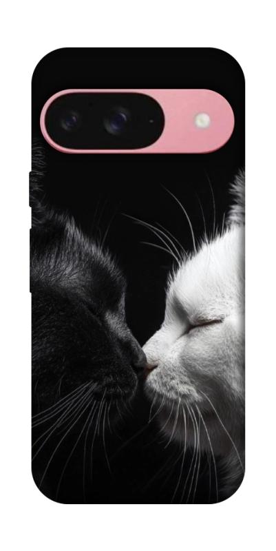 Чехол itsPrint Black and white cats для Google Pixel 9, животные, купить оптом с доставкой