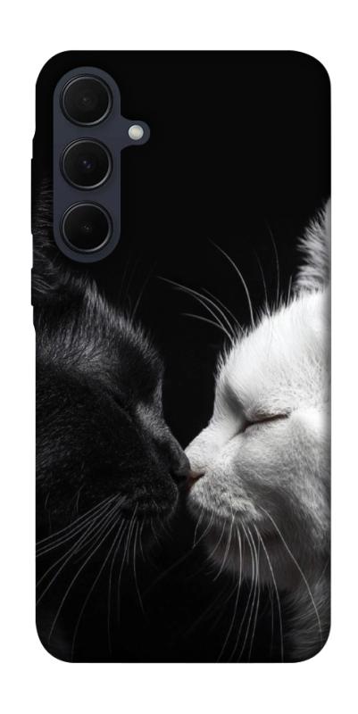 Чехол itsPrint Black and white cats для Samsung Galaxy A55, животные, купить оптом с доставкой