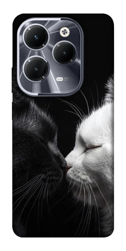 Чехол itsPrint Black and white cats для Infinix Hot 40, животные, купить оптом с доставкой