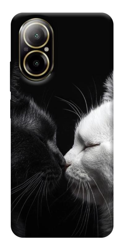 Чехол itsPrint Black and white cats для Realme C67 4G, животные, купить оптом с доставкой