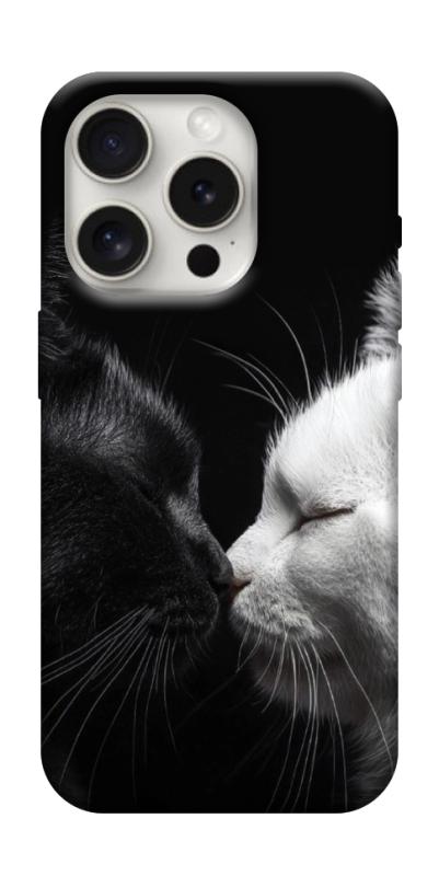 Чехол itsPrint Black and white cats для Apple iPhone 16 Pro Max (6.9"), животные, купить оптом с доставкой