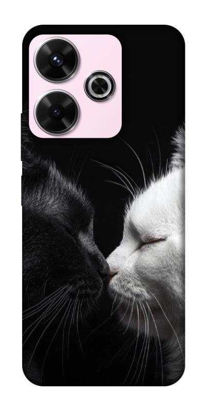 Чехол itsPrint Black and white cats для Xiaomi Redmi 13 4G / Poco M6 4G, животные, купить оптом с доставкой