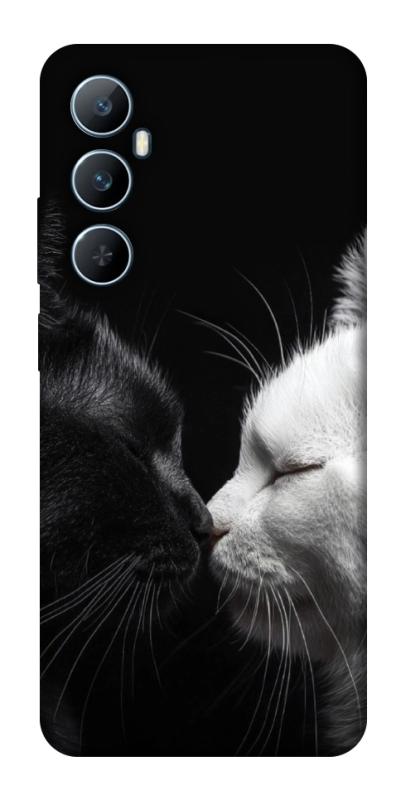 Чехол itsPrint Black and white cats для Realme C65 4G, животные, купить оптом с доставкой