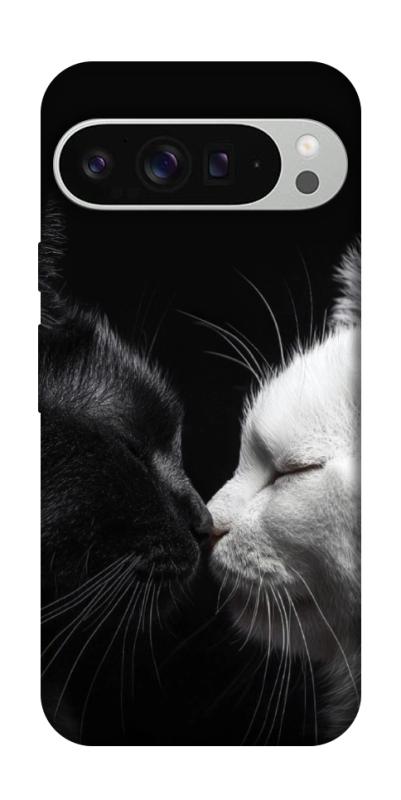 Чехол itsPrint Black and white cats для Google Pixel 9 Pro XL, животные, купить оптом с доставкой