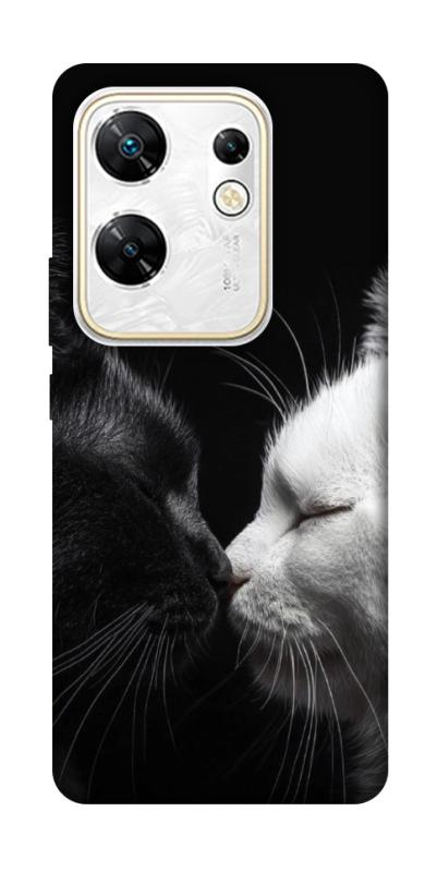 Чехол itsPrint Black and white cats для Infinix Zero 30 4G, животные, купить оптом с доставкой
