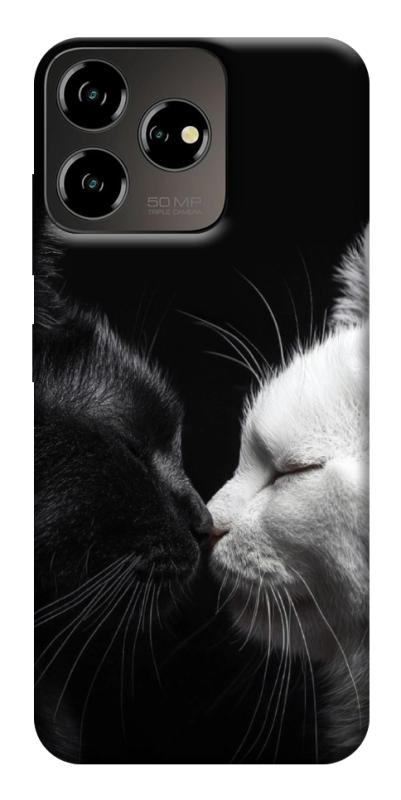 Чехол itsPrint Black and white cats для ZTE Blade V50 Desing 4G, животные, купить оптом с доставкой