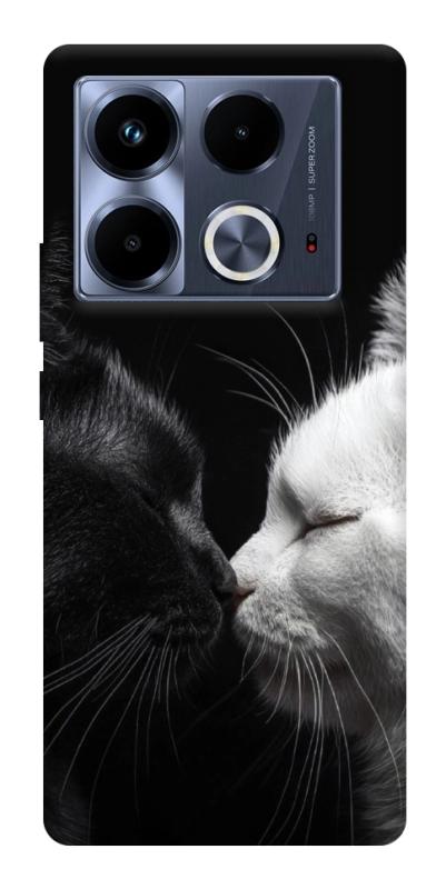 Чехол itsPrint Black and white cats для Infinix Note 40 4G, животные, купить оптом с доставкой