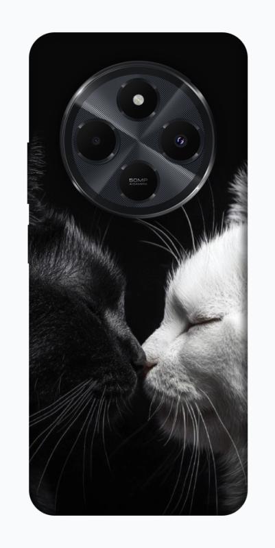 Чехол itsPrint Black and white cats для Xiaomi Redmi 14C / Poco C75, животные, купить оптом с доставкой