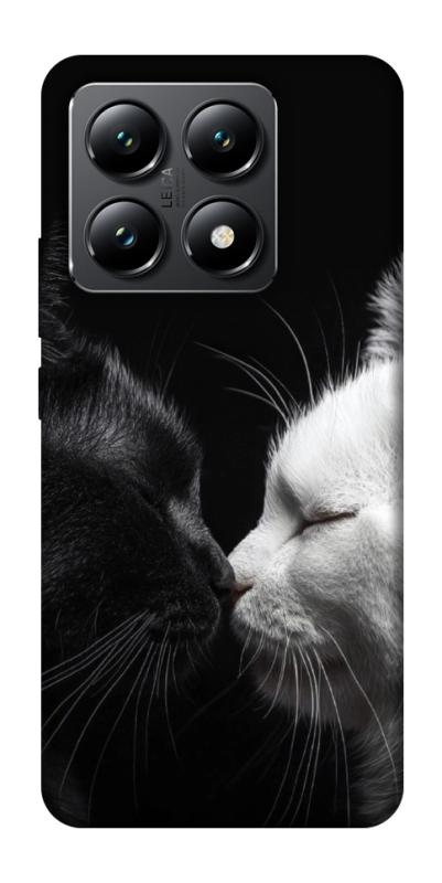 Чехол itsPrint Black and white cats для Xiaomi 14T, животные, купить оптом с доставкой