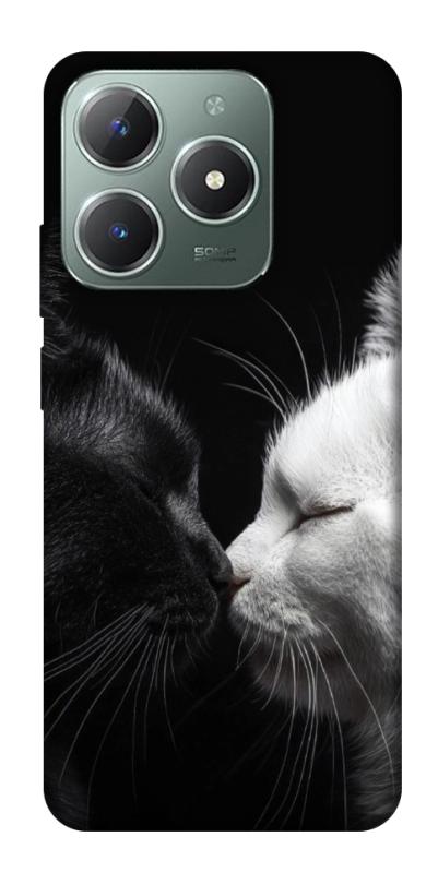 Чехол itsPrint Black and white cats для Realme C61 4G, животные, купить оптом с доставкой