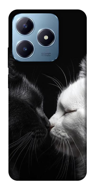 Чехол itsPrint Black and white cats для Realme C63 4G, животные, купить оптом с доставкой