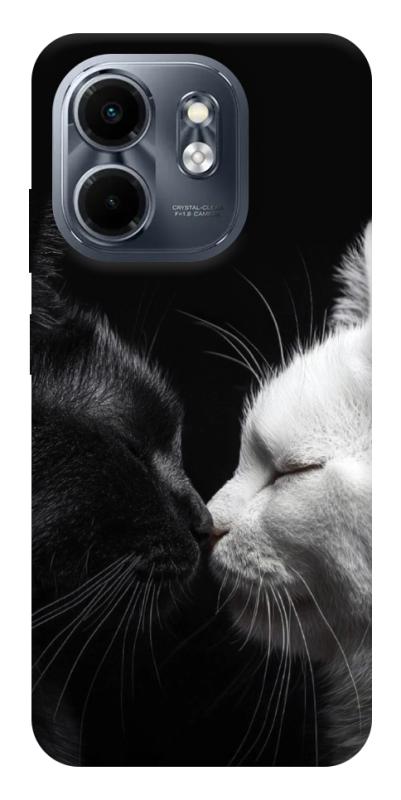 Чехол itsPrint Black and white cats для Infinix Smart 9 4G / Hot 50i, животные, купить оптом с доставкой