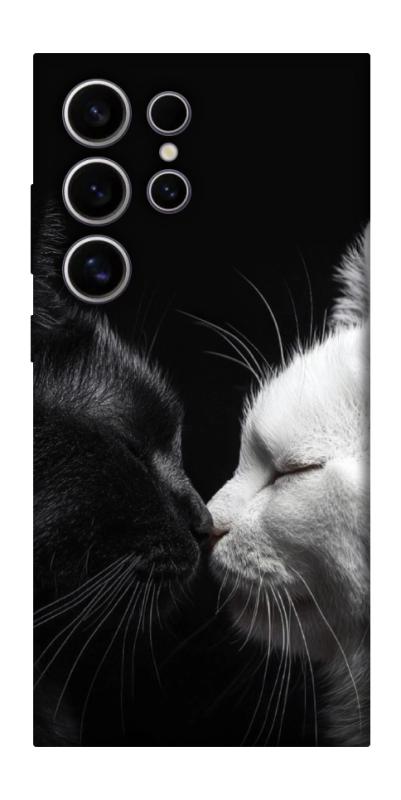 Чехол itsPrint Black and white cats для Samsung Galaxy S25 Ultra, животные, купить оптом с доставкой