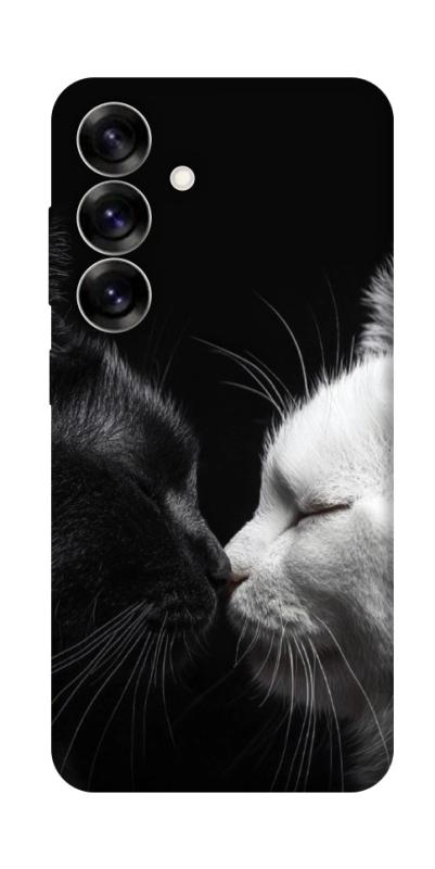 Чехол itsPrint Black and white cats для Samsung Galaxy S25+, животные, купить оптом с доставкой