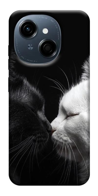 Чохол itsPrint Black and white cats для TECNO Spark Go 1, тварини, купити оптом з доставкою