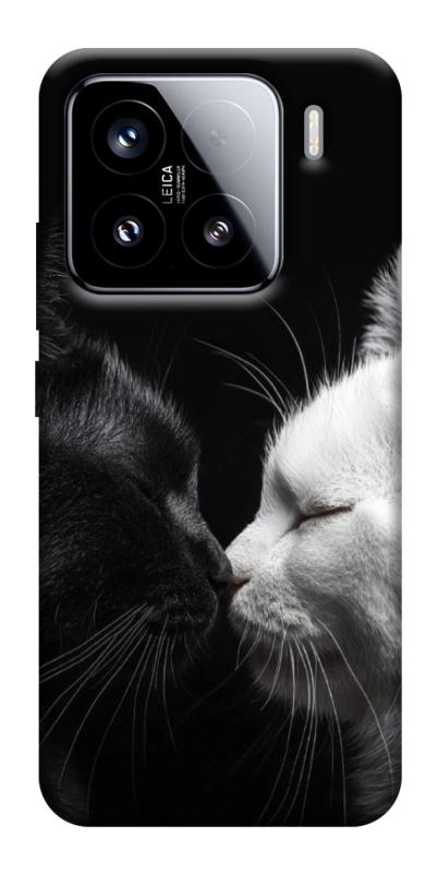 Чехол itsPrint Black and white cats для Xiaomi 15, животные, купить оптом с доставкой