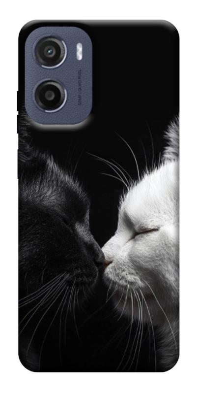 Чехол itsPrint Black and white cats для Motorola Moto G05, животные, купить оптом с доставкой