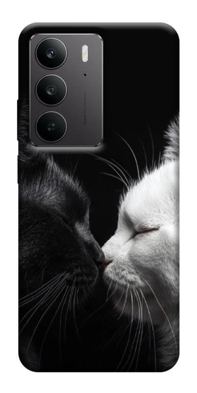 Чехол itsPrint Black and white cats для Realme C75, животные, купить оптом с доставкой