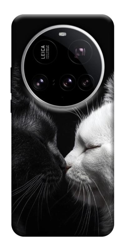 Чехол itsPrint Black and white cats для Xiaomi 15 Ultra, животные, купить оптом с доставкой