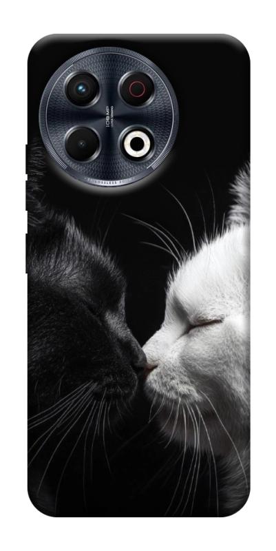 Чехол itsPrint Black and white cats для TECNO Spark 30 Pro (KL7), животные, купить оптом с доставкой